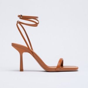 Zara Tied Leather Heels